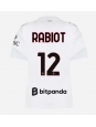 Ženske Nogometnih dresov AC Milan Adrien Rabiot #12 Gostujoči 2026-27 Kratki rokavi Ženske Nogometnih dresov AC Milan Adrien Rabiot #12 Gostujoči 2026-27 Kratki rokavi